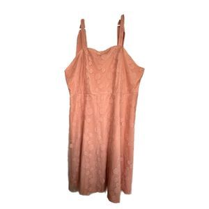 Shein Curve Pink Bow Detail Cami Dress, 3XL, Pre-owned